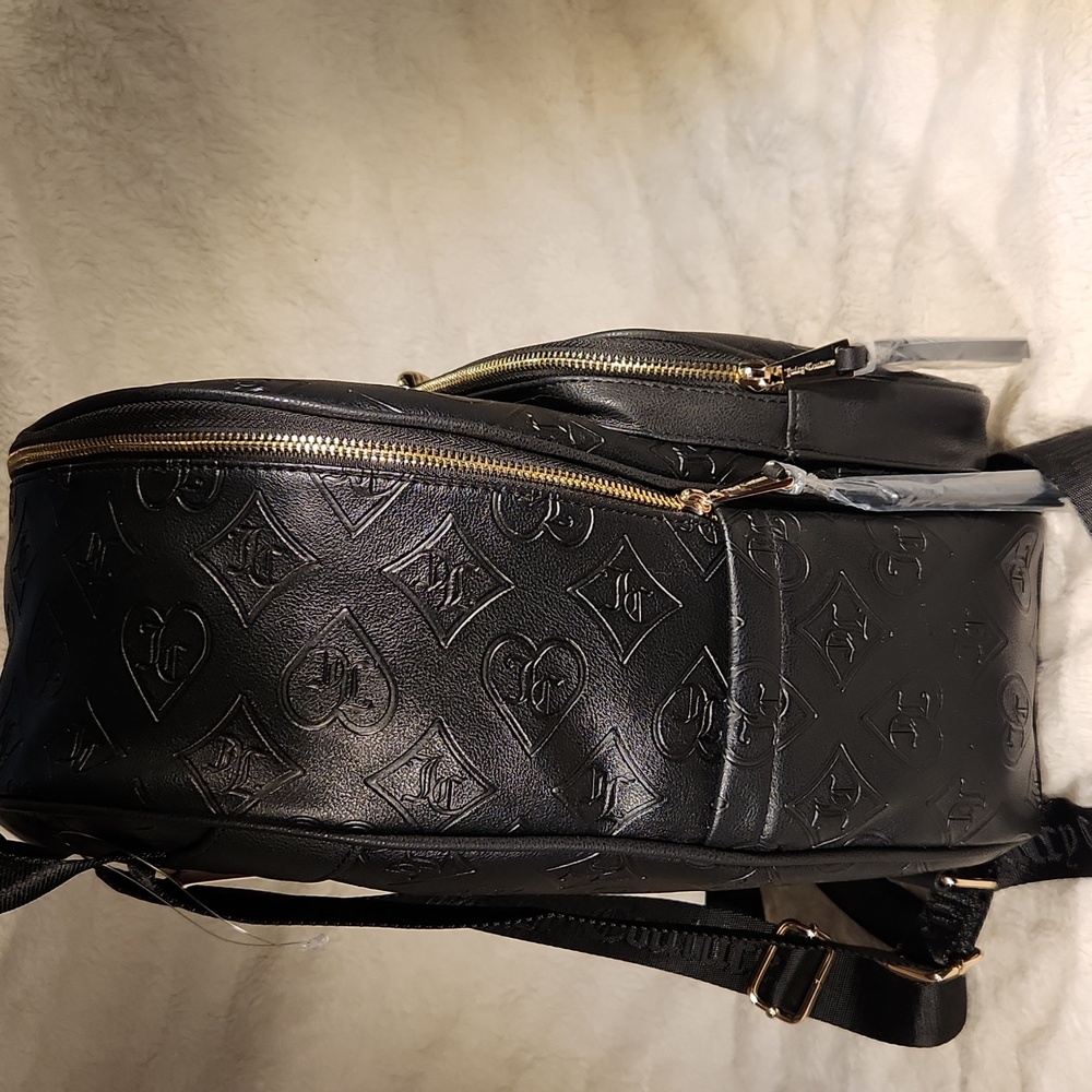 Black Embossed Backpack - Picture 3 of 3